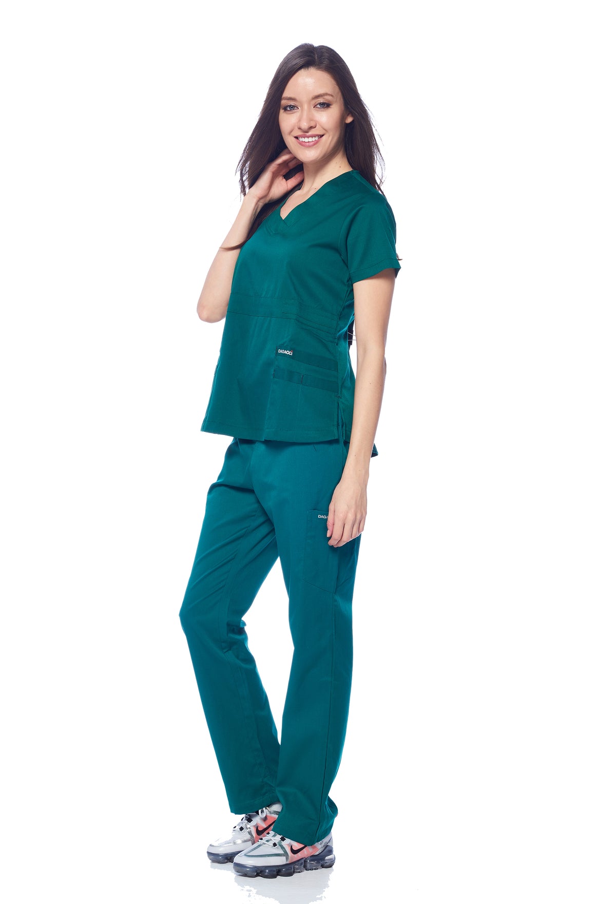 DAGACCI MEDICAL UNIFORM® Natural Stretch® Women's V-Neck Scrub Sets [NS2100]