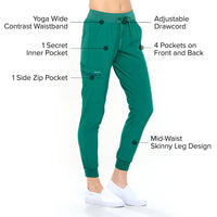 DAGACCI OFFICIAL 4-Way Stretch Unisex Jogger Scrubs Sets [FS2802] Combined