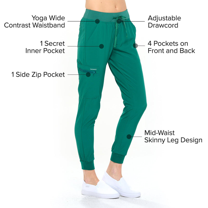 DAGACCI OFFICIAL 4-Way Stretch Unisex Jogger Scrubs Sets [FS2802] Combined