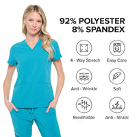 DAGACCI OFFICIAL 4-Way Stretch Unisex Jogger Scrubs Sets [FS2802]