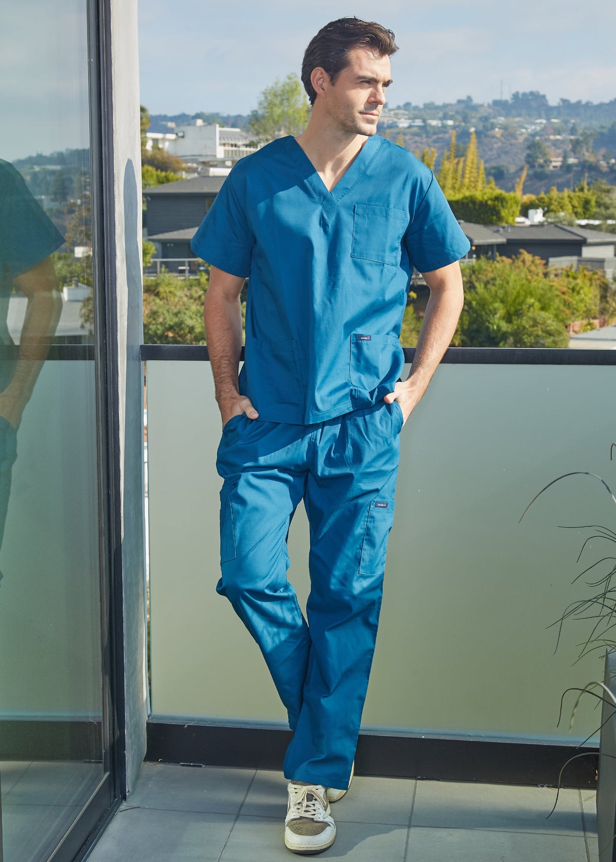 DAGACCI OFFICIAL Unisex Medical Scrub Sets Cotton Blended (KV10005000) Combined