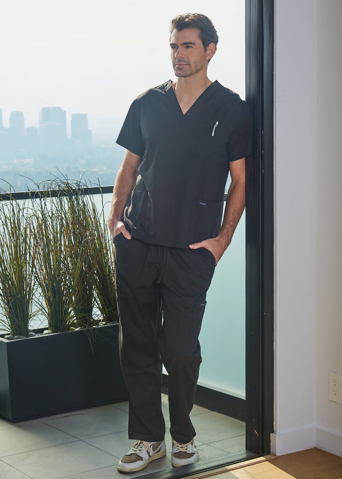 DAGACCI OFFICIAL Unisex Medical Scrub Sets Cotton Blended (KV10005000) Combined