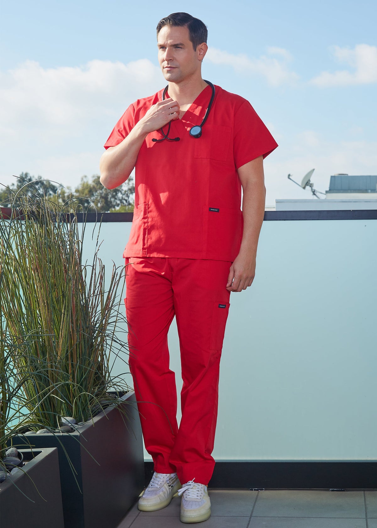 DAGACCI OFFICIAL Unisex Medical Scrub Sets Cotton Blended (KV10005000) Combined