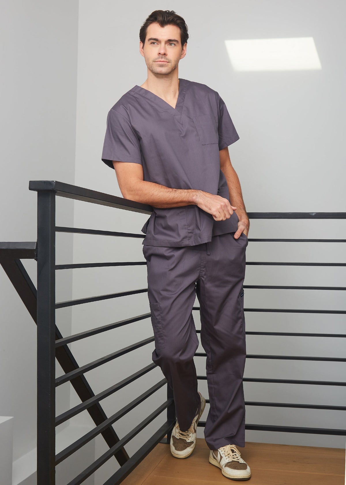 DAGACCI OFFICIAL Unisex Medical Scrub Sets Cotton Blended (KV10005000) Combined