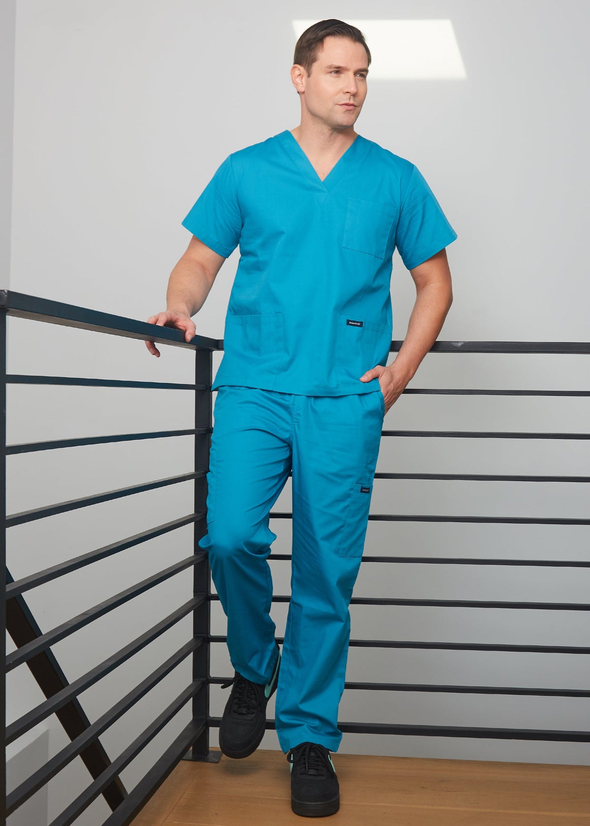 DAGACCI OFFICIAL Unisex Medical Scrub Sets Cotton Blended (KV10005000) Combined