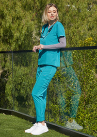 DAGACCI OFFICIAL Unisex 4-Way Stretch Medical Uniform Scrub Sets [FS100500]