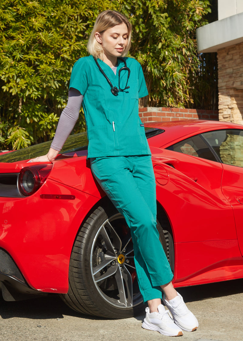 DAGACCI OFFICIAL Unisex Medical Scrub Sets Cotton Blended (KV10005000) Combined