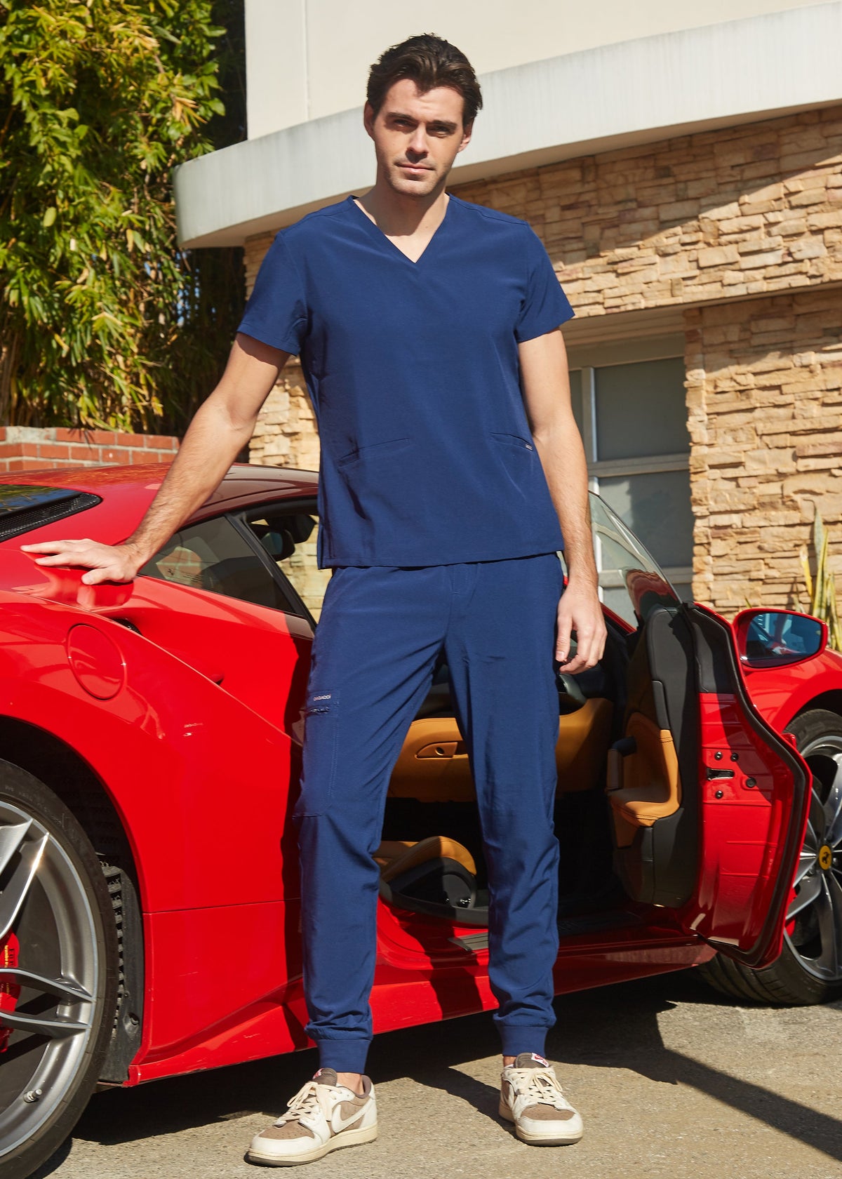 DAGACCI OFFICIAL 4-Way Stretch Unisex Jogger Scrubs Sets [FS2802] Combined