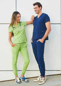 DAGACCI OFFICIAL 4-Way Stretch Unisex Jogger Scrubs Sets [FS2802] Combined