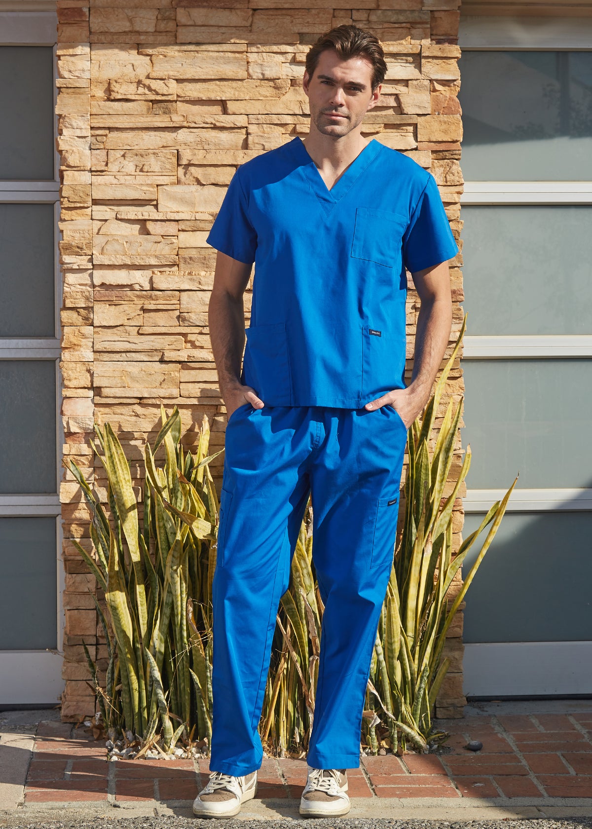 DAGACCI OFFICIAL Unisex Medical Scrub Sets Cotton Blended (KV10005000)