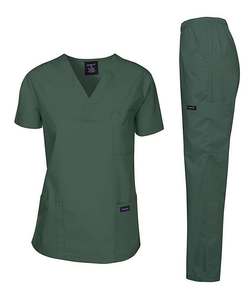 DAGACCI OFFICIAL Unisex Medical Scrub Sets Cotton Blended (KV10005000) Combined