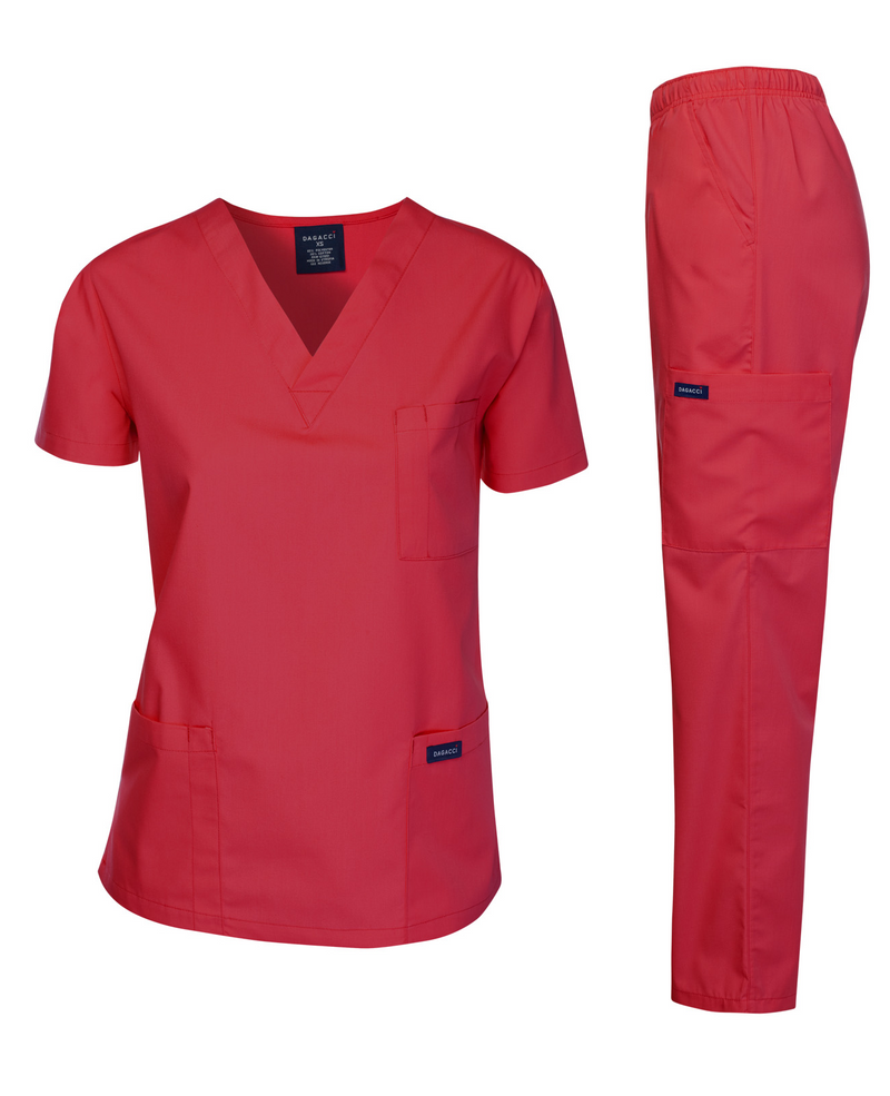 DAGACCI OFFICIAL Unisex Medical Scrub Sets Cotton Blended (KV10005000) Combined