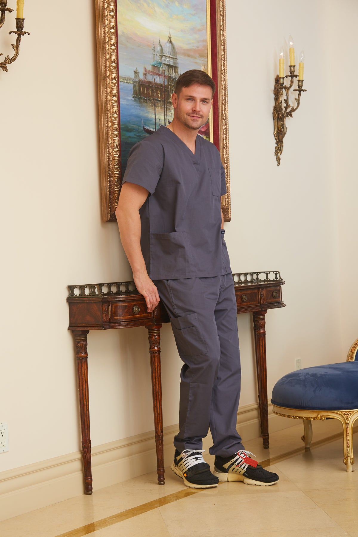 DAGACCI OFFICIAL Unisex Medical Scrub Sets Cotton Blended (KV10005000)