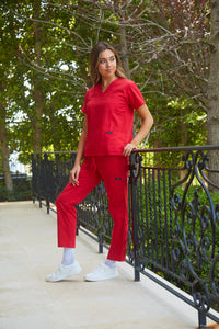 DAGACCI OFFICIAL Unisex Medical Scrub Sets Cotton Blended (KV10005000) Combined