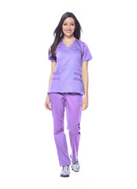 DAGACCI MEDICAL UNIFORM® Natural Stretch® Women's Y-Neck Scrub Sets [NS2102]