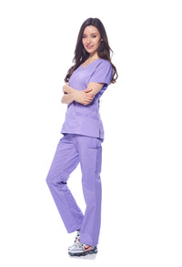DAGACCI MEDICAL UNIFORM® Natural Stretch® Women's V-Neck Scrub Sets [NS2100]