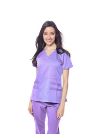 DAGACCI MEDICAL UNIFORM® Natural Stretch® Women's Y-Neck Scrub Sets [NS2102]