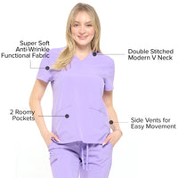 DAGACCI OFFICIAL 4-Way Stretch Unisex Jogger Scrubs Sets [FS2802]