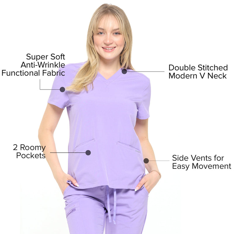 DAGACCI OFFICIAL 4-Way Stretch Unisex Jogger Scrubs Sets [FS2802] Combined