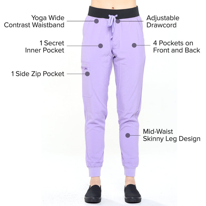 DAGACCI OFFICIAL 4-Way Stretch Unisex Jogger Scrubs Sets [FS2802] Combined