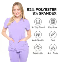 DAGACCI OFFICIAL 4-Way Stretch Unisex Jogger Scrubs Sets [FS2802]