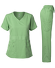 DAGACCI MEDICAL UNIFORM® Natural Stretch® Women's V-Neck Scrub Sets [NS2100]