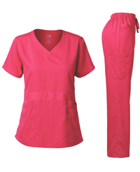 DAGACCI OFFICIAL Natural Stretch Women's V-Neck Scrub Sets [NS2100] Combined