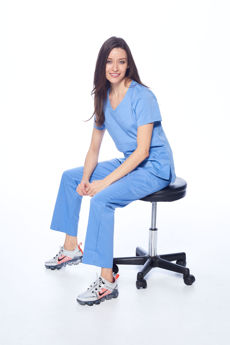 DAGACCI OFFICIAL Natural Stretch Women's V-Neck Scrub Sets [NS2100]