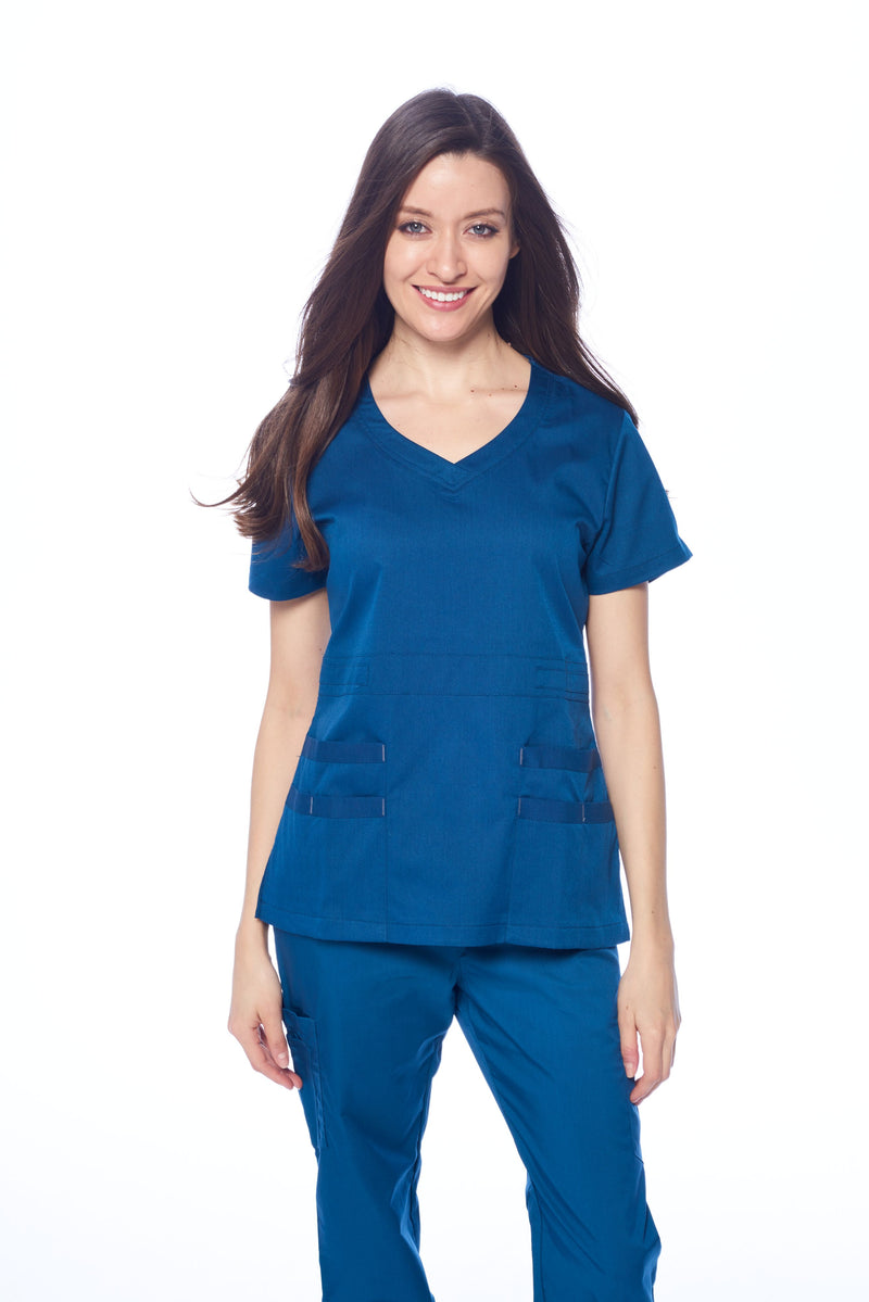 DAGACCI OFFICIAL Natural Stretch Women's V-Neck Scrub Sets [NS2100]