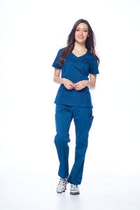 DAGACCI OFFICIAL Natural Stretch Women's V-Neck Scrub Sets [NS2100] Combined