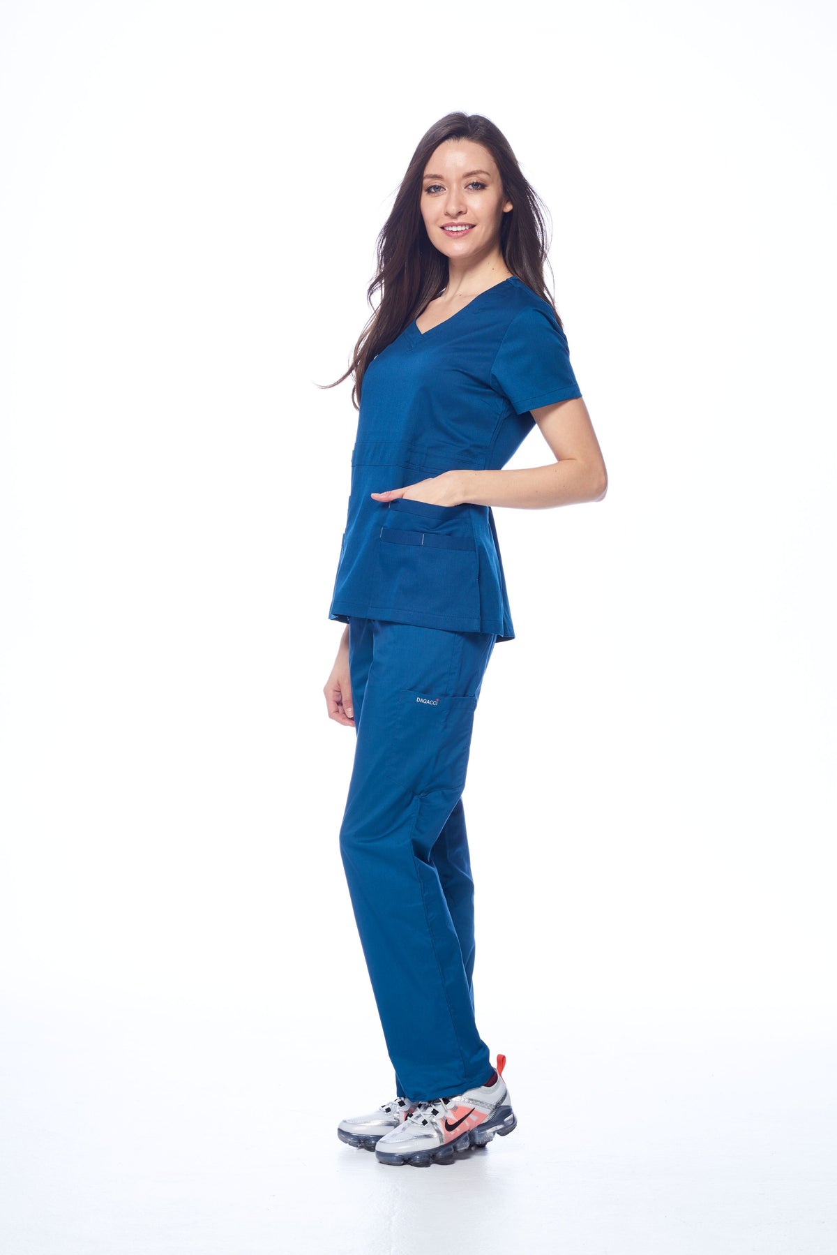 DAGACCI OFFICIAL Natural Stretch Women's V-Neck Scrub Sets [NS2100]