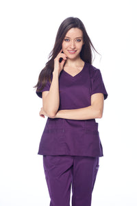 DAGACCI OFFICIAL Natural Stretch Women's V-Neck Scrub Sets [NS2100]