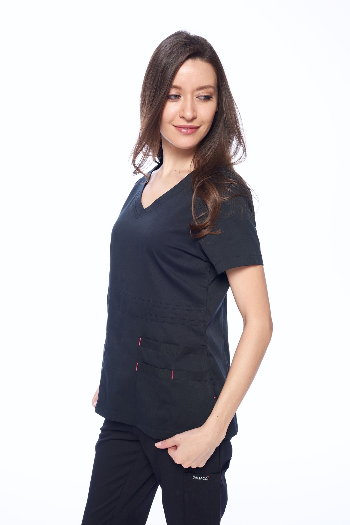 DAGACCI OFFICIAL Natural Stretch Women's V-Neck Scrub Sets [NS2100] Combined