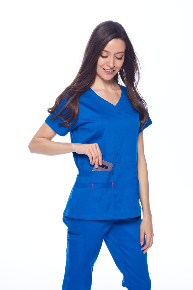DAGACCI OFFICIAL Natural Stretch Women's V-Neck Scrub Sets [NS2100]