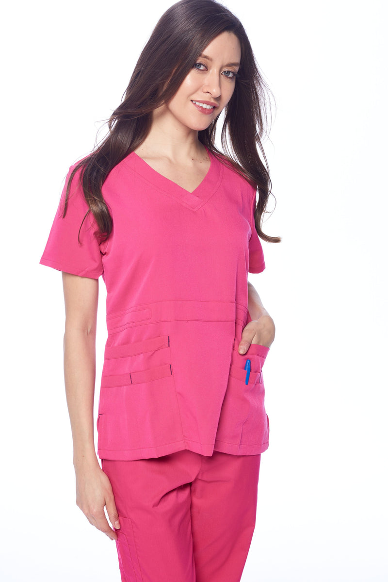 DAGACCI OFFICIAL Natural Stretch Women's V-Neck Scrub Sets [NS2100] Combined