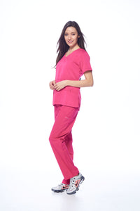 DAGACCI OFFICIAL Natural Stretch Women's V-Neck Scrub Sets [NS2100] Combined