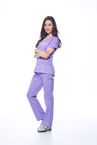 DAGACCI OFFICIAL Natural Stretch Women's V-Neck Scrub Sets [NS2100] Combined