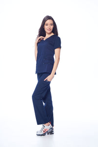 DAGACCI OFFICIAL Natural Stretch Women's V-Neck Scrub Sets [NS2100]