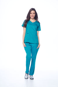 DAGACCI OFFICIAL Natural Stretch Women's V-Neck Scrub Sets [NS2100]