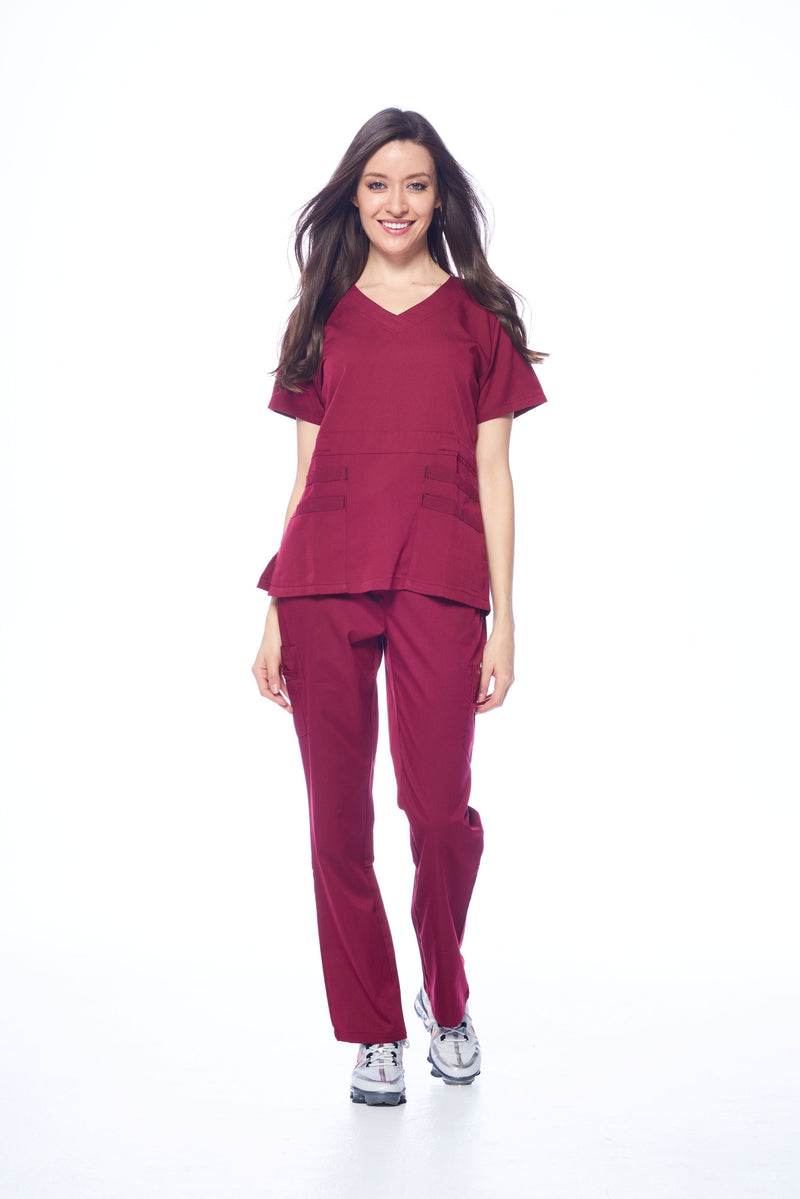 DAGACCI OFFICIAL Natural Stretch Women's V-Neck Scrub Sets [NS2100]