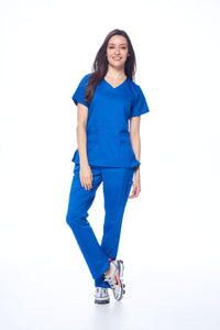 DAGACCI OFFICIAL Natural Stretch Women's V-Neck Scrub Sets [NS2100] Combined