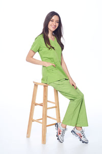 DAGACCI OFFICIAL Natural Stretch Women's V-Neck Scrub Sets [NS2100] Combined