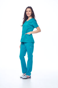 DAGACCI OFFICIAL Natural Stretch Women's V-Neck Scrub Sets [NS2100]