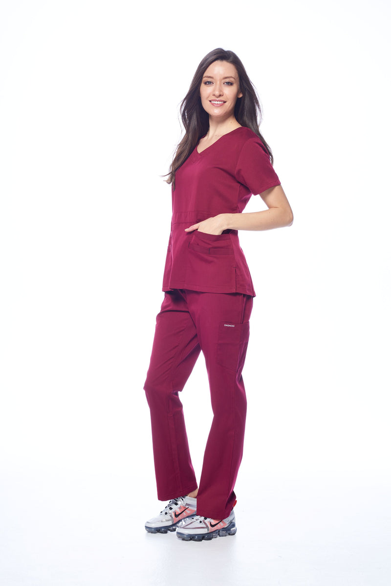 DAGACCI OFFICIAL Natural Stretch Women's V-Neck Scrub Sets [NS2100]