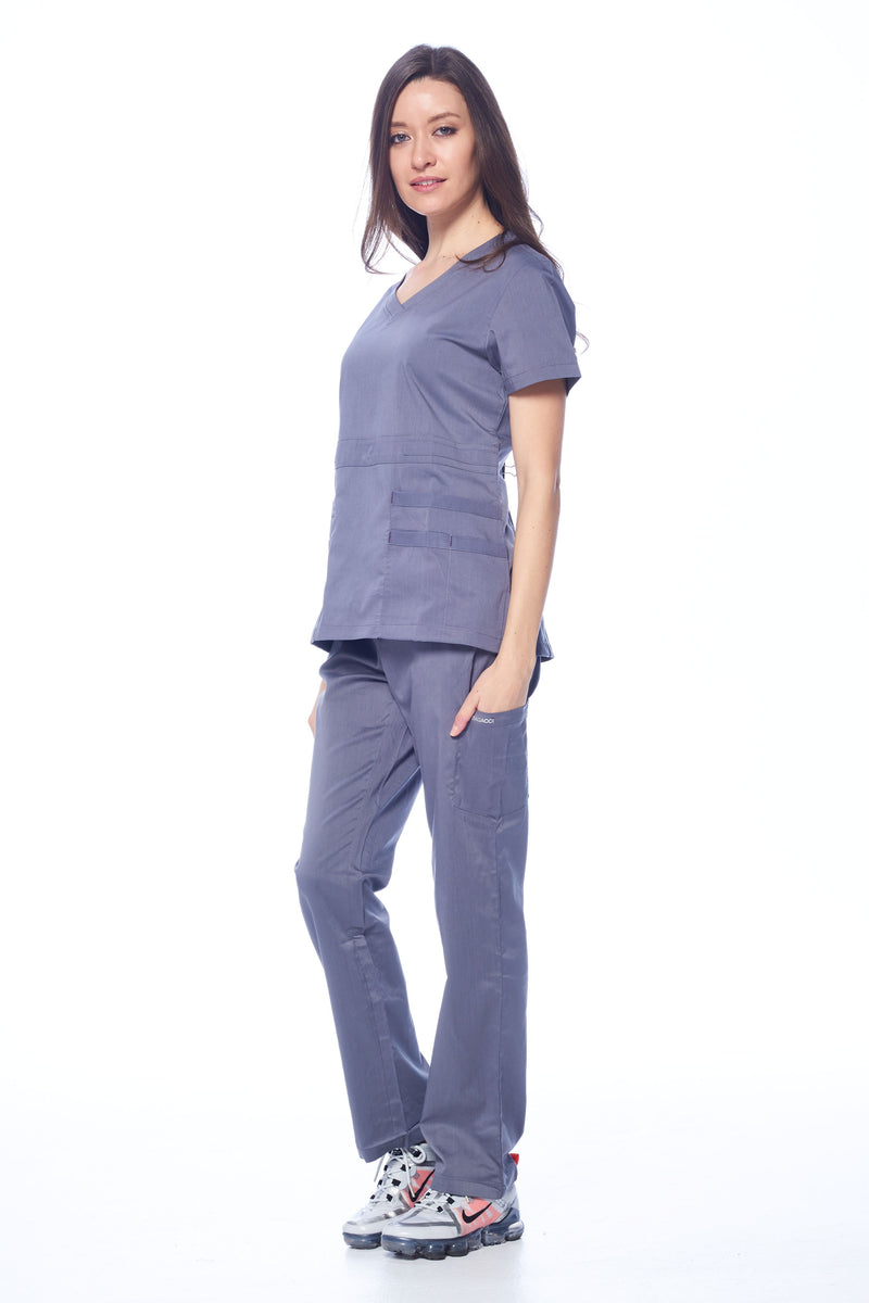 DAGACCI OFFICIAL Natural Stretch Women's V-Neck Scrub Sets [NS2100]