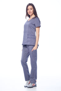 DAGACCI OFFICIAL Natural Stretch Women's V-Neck Scrub Sets [NS2100] Combined
