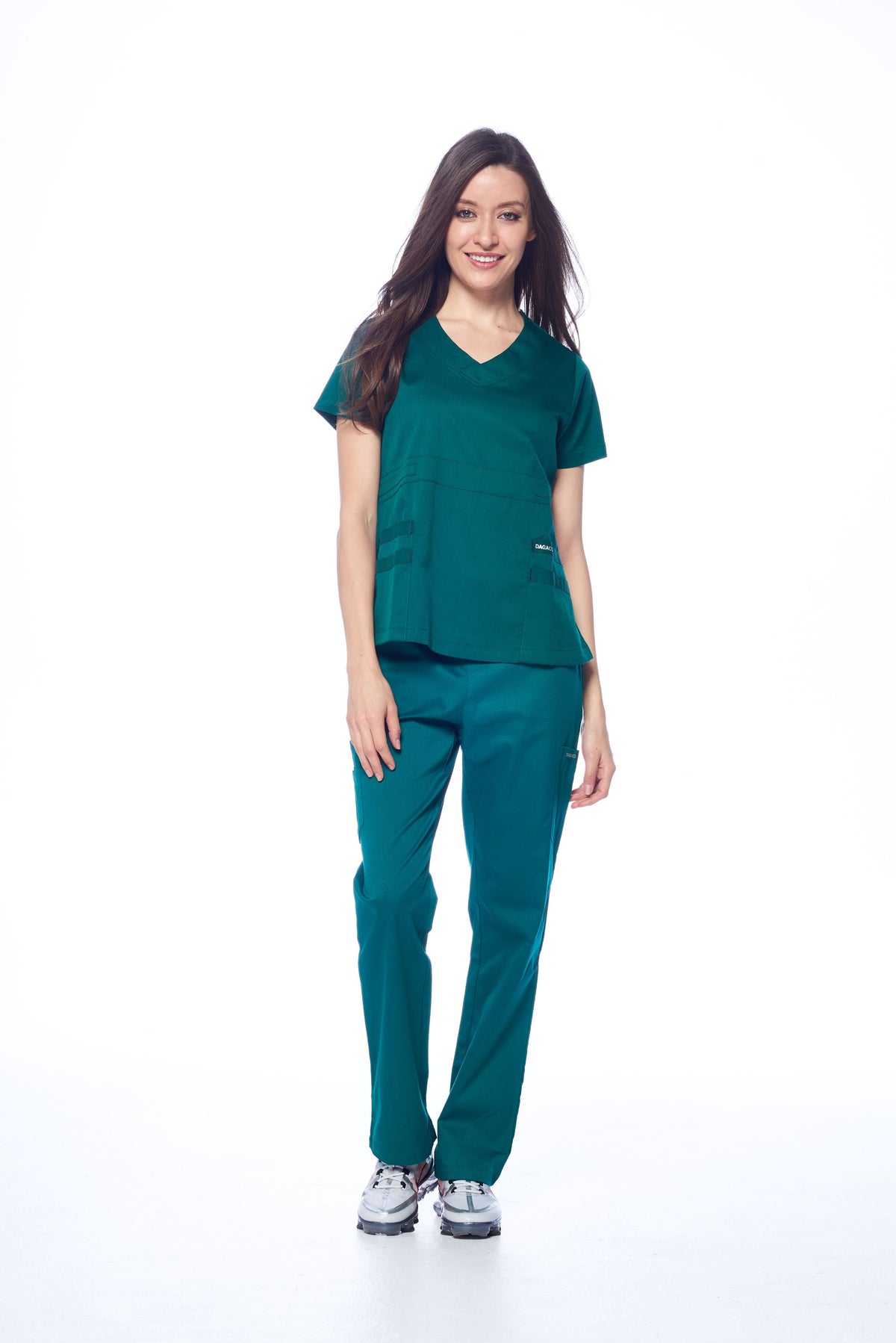 DAGACCI OFFICIAL Natural Stretch Women's V-Neck Scrub Sets [NS2100] Combined