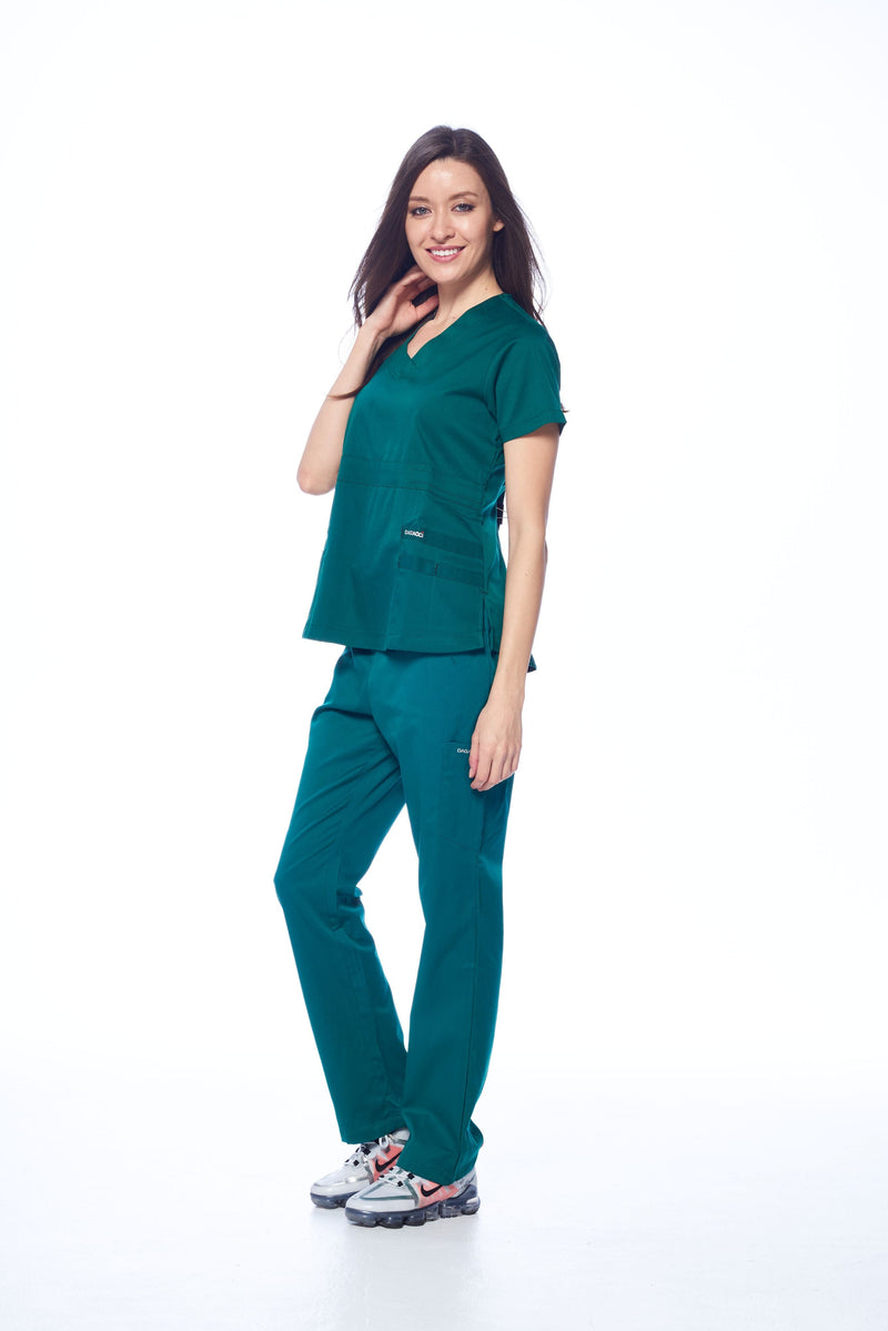 DAGACCI OFFICIAL Natural Stretch Women's V-Neck Scrub Sets [NS2100] Combined
