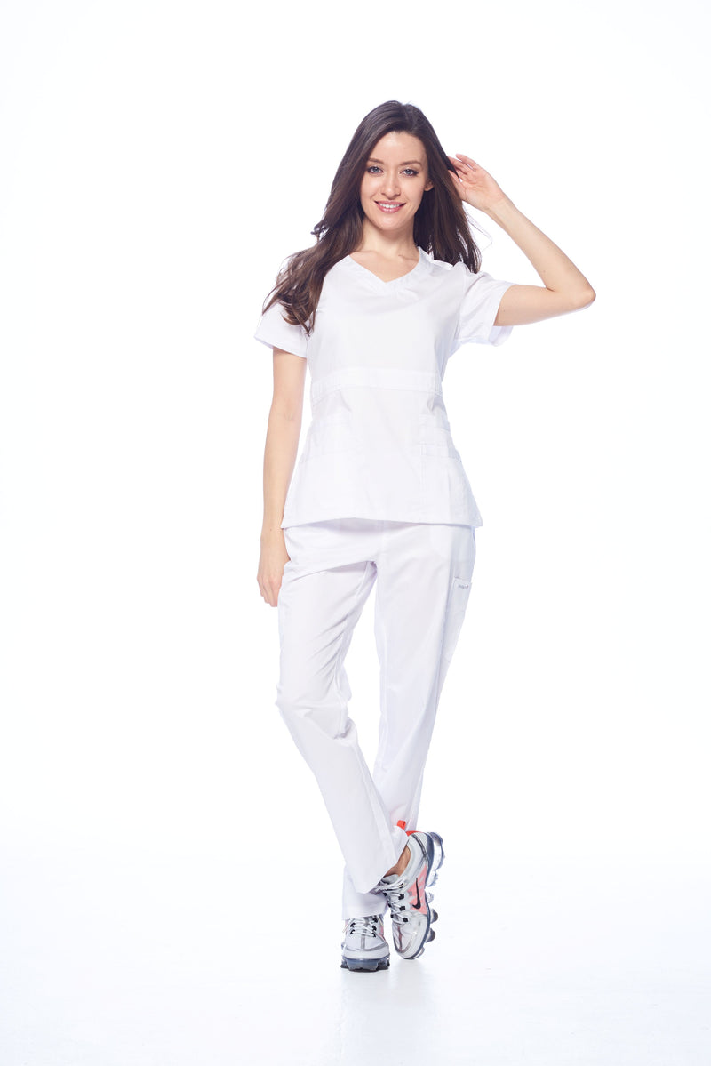 DAGACCI OFFICIAL Natural Stretch Women's V-Neck Scrub Sets [NS2100]