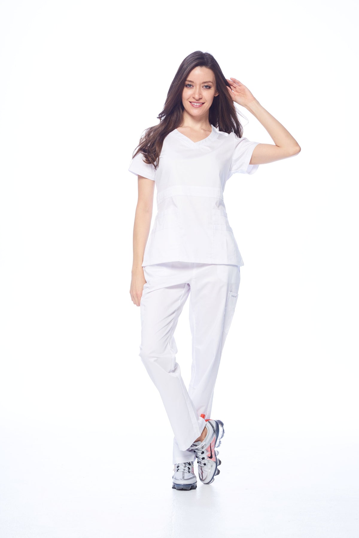 DAGACCI OFFICIAL Natural Stretch Women's V-Neck Scrub Sets [NS2100] Combined